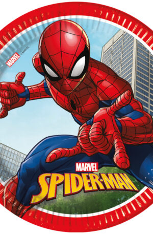 Pókember Crime Fighter papírtányér 8 db-os 23 cm FSC