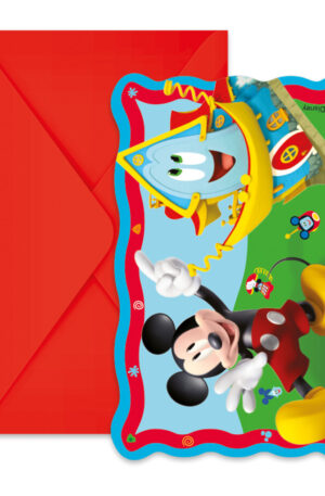 Disney Mickey Rock the House Party meghívó 6 db-os FSC