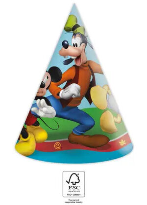 Disney Mickey Rock the House Parti kalap, csákó 6 db-os FSC