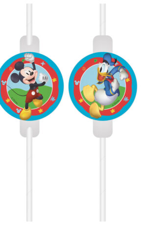 Disney Mickey Rock the House papír szívószál, 4 db-os szett FSC