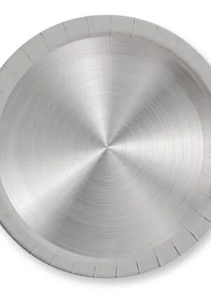 Ezüst Next Generation Silver papírtányér 8 db-os 23 cm FSC