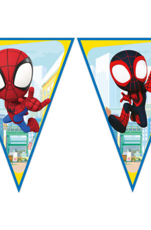 Pókember Spidey zászlófüzér FSC 2,3 m