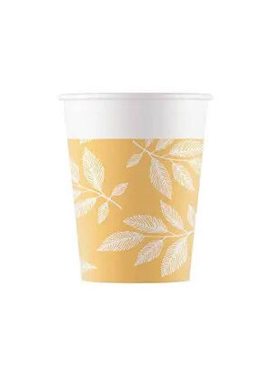 Levél Orange Leaves papír pohár 8 db-os 200 ml