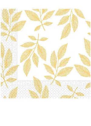 Levél Orange Leaves szalvéta 20 db-os 33x33 cm