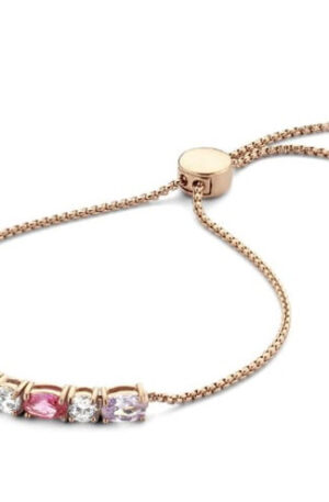 Victoria Rose gold színű színes köves karkötő