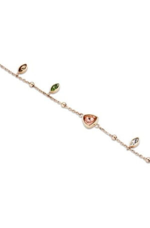 Victoria Rose gold színű színes köves karkötő