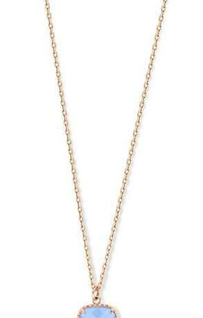 Victoria Rose gold színű kék köves nyaklánc