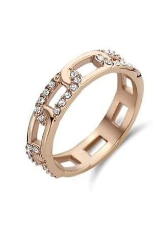 Victoria Rose gold színű fehér köves gyűrű