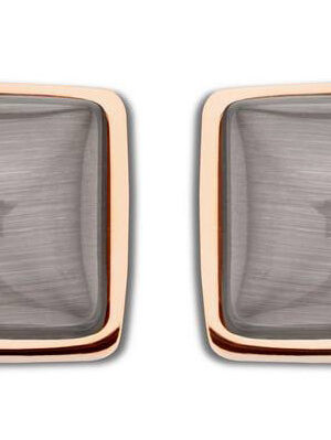 Victoria Rose gold színű barna köves fülbevaló