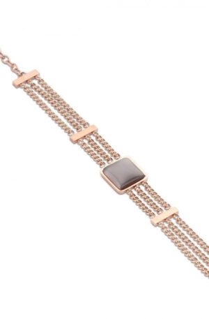 Victoria Rose gold színű barna köves karkötő