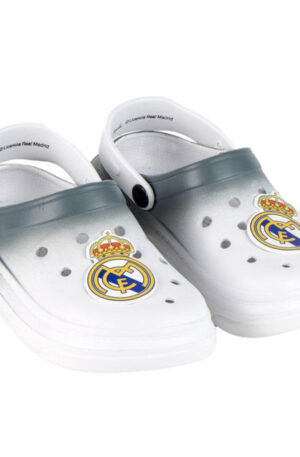 Real-Madrid-Coat-of-Arms-White-gyerek-papucs-clog