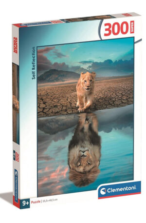 Oroszlan-Self-Reflection-300-db-os-puzzle-Clemento