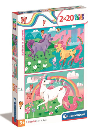 Unikornis-Believe-2x20-db-os-puzzle-Clementoni