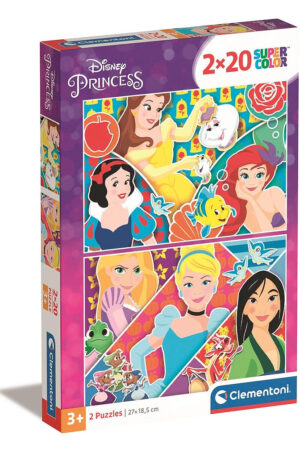 Disney-Hercegnok-2x20-db-os-puzzle-Clementoni