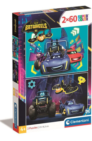 Batman-Batwheels-2x60-db-os-puzzle-Clementoni