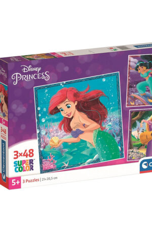 Disney-Hercegnok-Ariel-3x48-db-os-puzzle-Clementon