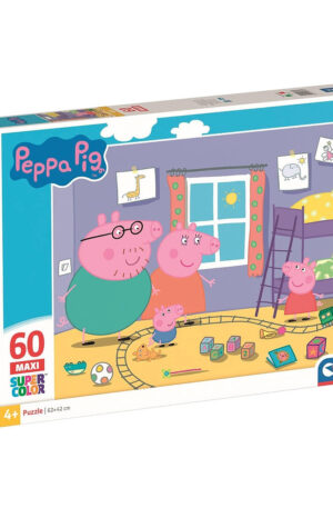 Peppa-malac-Play-Room-60-db-os-maxi-puzzle-Clement