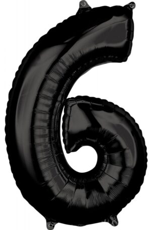 Szam-Folia-lufi-6-os-Fekete-6643-cm
