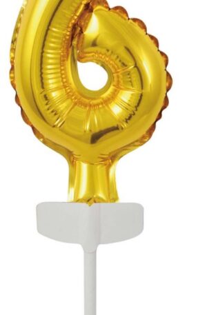Gold-Arany-6-os-szam-folia-lufi-tortara-13-cm
