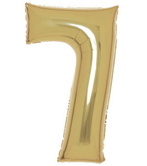 Arany-White-Gold-7-es-szam-folia-lufi-88-cm