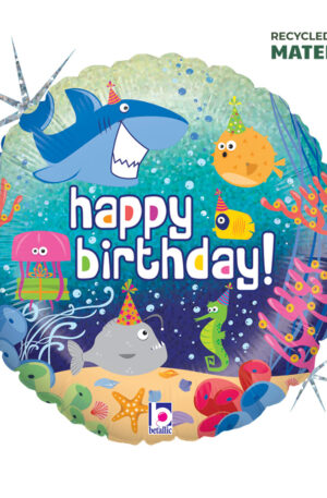 Happy-Birthday-Ocean-Holo-folia-lufi-46-cm