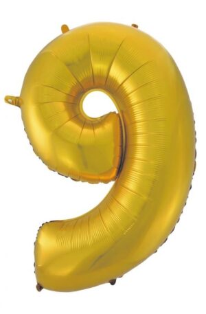 Gold-Matt-Arany-9-es-szam-folia-lufi-92-cm