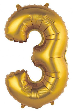 Gold-Matt-Arany-3-as-mini-szam-folia-lufi-35-cm