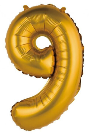 Gold-Matt-Arany-9-es-mini-szam-folia-lufi-35-cm