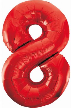 Red-Piros-8-as-szam-folia-lufi-85-cm
