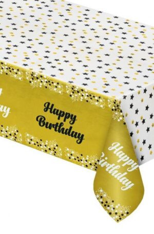 Happy-Birthday-Gold-asztalterito-137x183-cm