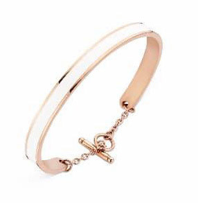 Victoria-Rose-gold-szinu-feher-mintas-karkoto