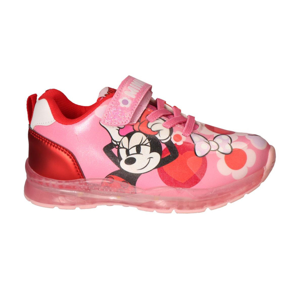 Disney Minnie Red Flowers LED villogó, világító utcai cipő 31