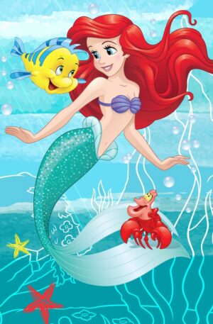 Disney-Hercegnok-Ariel-Friends-furdolepedo-strand