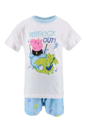 Peppa-malac-Rock-Out-White-gyerek-rovid-pizsama-4