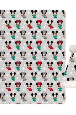 Disney-Mickey-Minnie-Noel-polar-takaro-es-sapka-sz