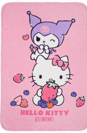 Hello-Kitty-Fruits-polar-takaro-100x140cm