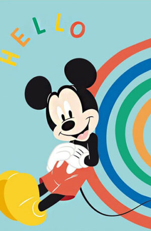 Disney-Mickey-Hello-polar-takaro-100x140cm
