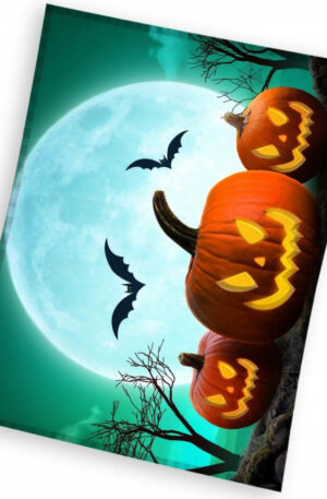 Halloween-Moon-coral-fleece-polar-takaro-150x200cm