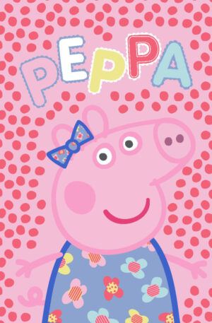 Peppa-malac-Dots-flanel-polar-takaro-130x160cm