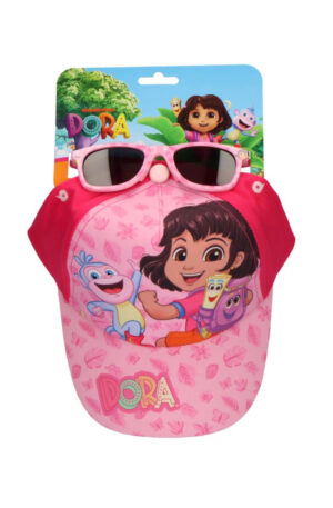 Dora-a-felfedezo-Pink-napszemuveg-es-baseball-sapk