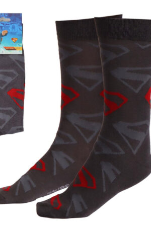 Superman-Grey-felnott-hosszu-szaru-zokni-38-45