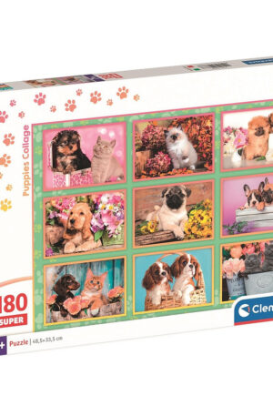 Allatos-Puppies-Collage-180-db-os-puzzle-Clementon