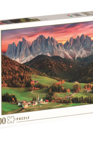 Alpesi-volgy-Val-di-Funes-2000-db-os-puzzle-Clemen