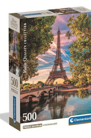 Parizs-Along-the-Seine-500-db-os-Compact-puzzle-Cl