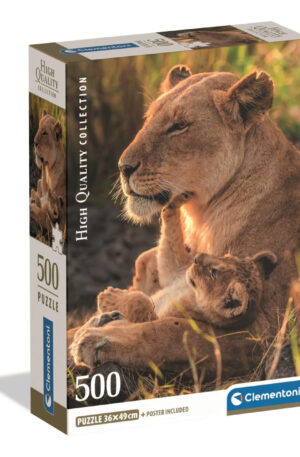 Oroszlan-Feline-Love-500-db-os-Compact-puzzle-Clem