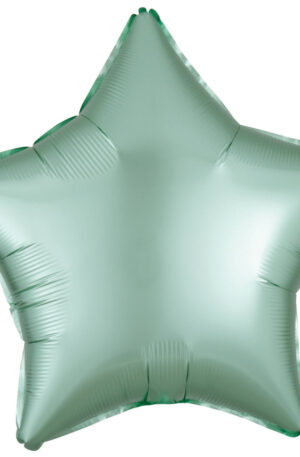 Zold-Silk-Lustre-Mint-csillag-folia-lufi-48-cm