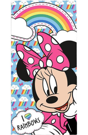 Disney-Minnie-Rainbows-furdolepedo-strand-torolkoz