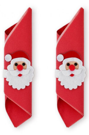 Santa-Claus-Telapo-szalvetagyuru-szett