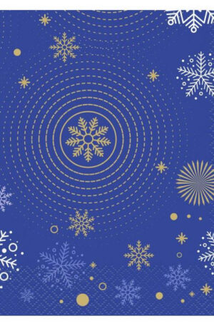 Navy-Blue-Snowflakes-Karacsony-szalveta-20-db-os-3