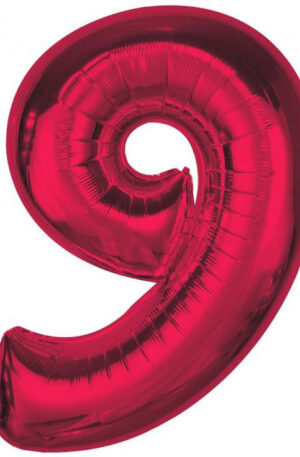 Piros-9-es-Red-szam-folia-lufi-92-cm
